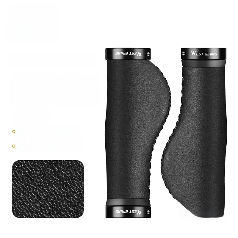 AliExpress West Biking WEST BIKING Bicycle Fiber Leather Grips Anti-Slip Shock-absorbing Handle Bar Grip MTB Bike Handlebar Cover Cycling Accessories