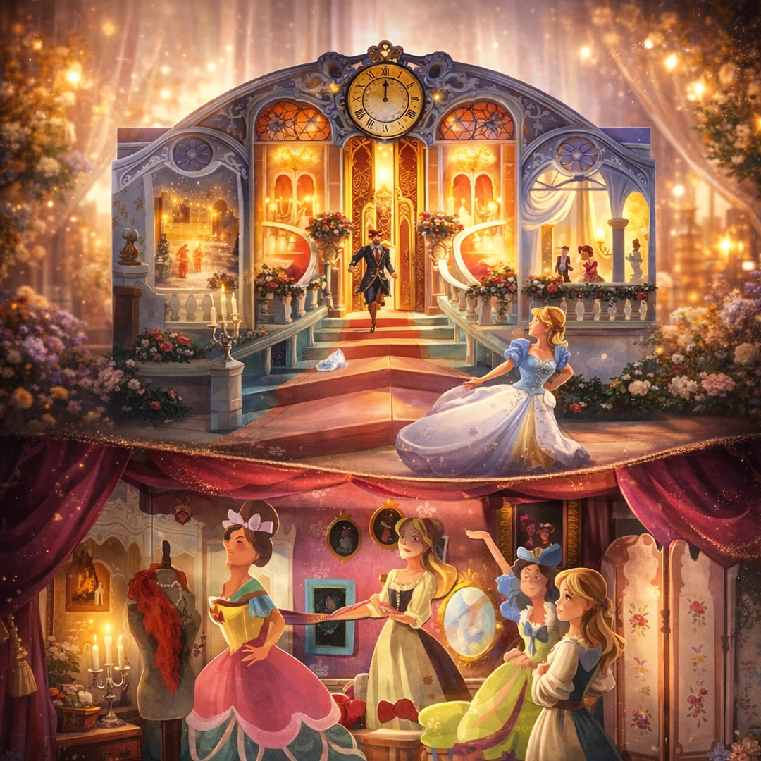 Pop-Up English Edition Hardcover, Moving Fairy Tale 3D Book for Kids 3+, Develops Observation, Spatial Imagination & Curiosity, Beautiful Bedtime Story Gift, Back to School & Birthday Present, Parent-Child Sharing Enchanted Moments
