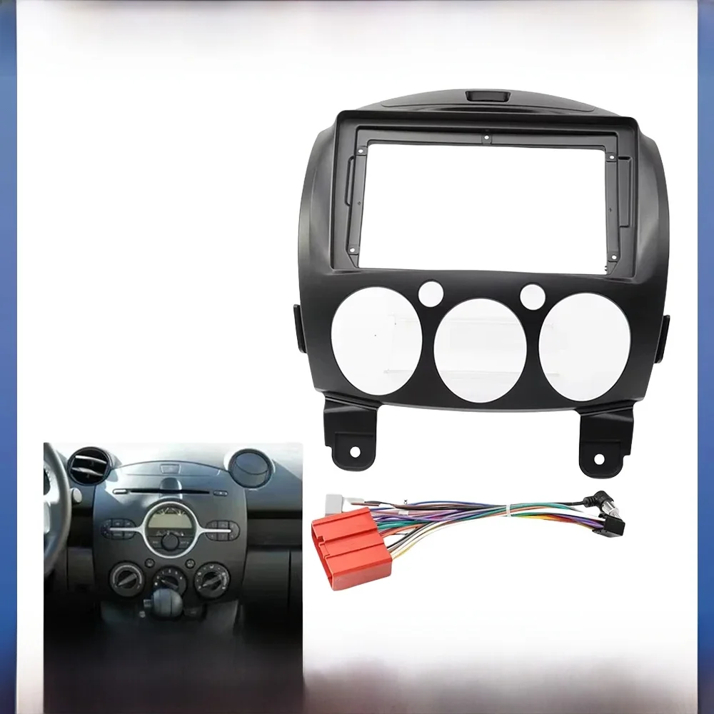 9-inch autoframe fascia-adapter voor Mazda 2 Demio 2007-2014 Android Radio Dash Kit Panel - afbeelding 2