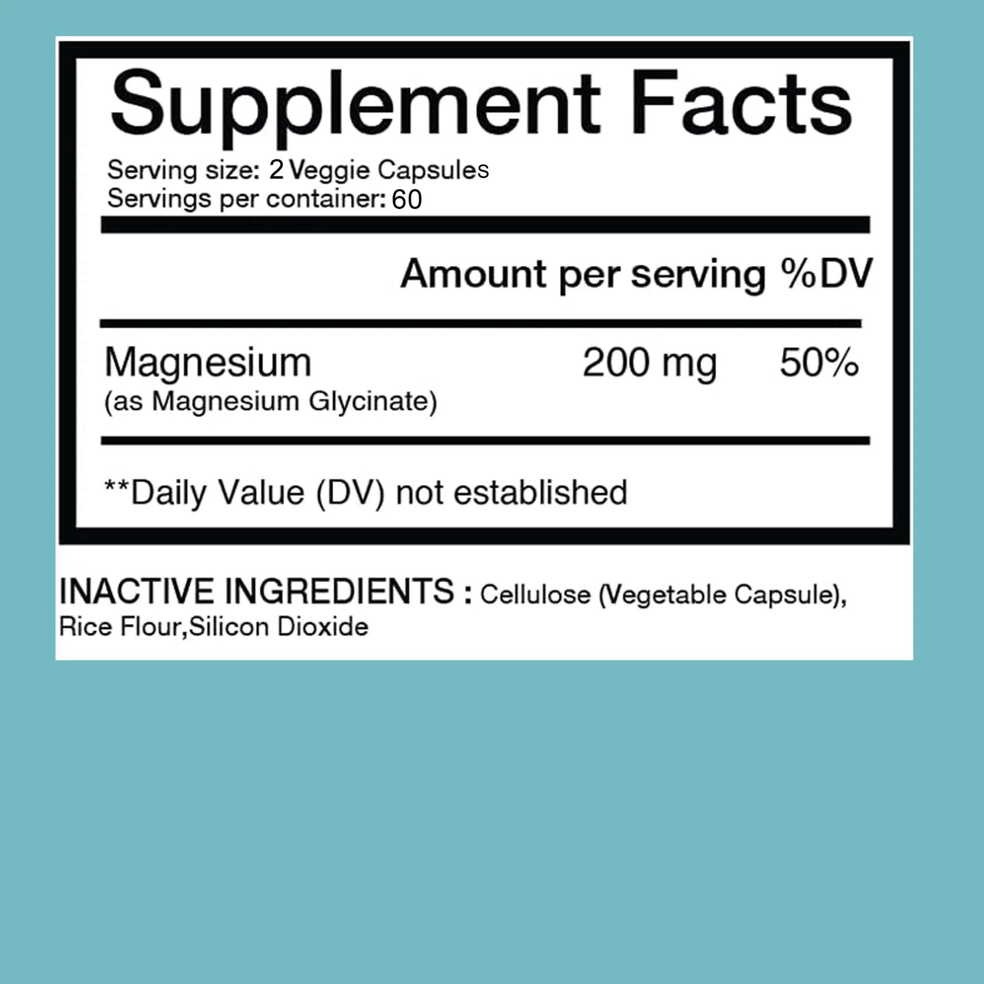 Magnesium Bisglycinate - Helps with Stress, Muscle, Sleep, Joints, Bones, Immune and Cardiovascular Health - 120 Capsules