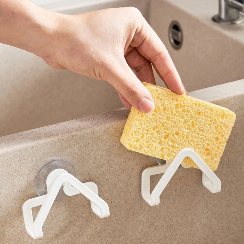 Kitchen Organizer Suction Cup Sink Drain Rack Sponge Storage Holder Kitchen Sink Soap Rack Drainer Rack Bathroom Accessories