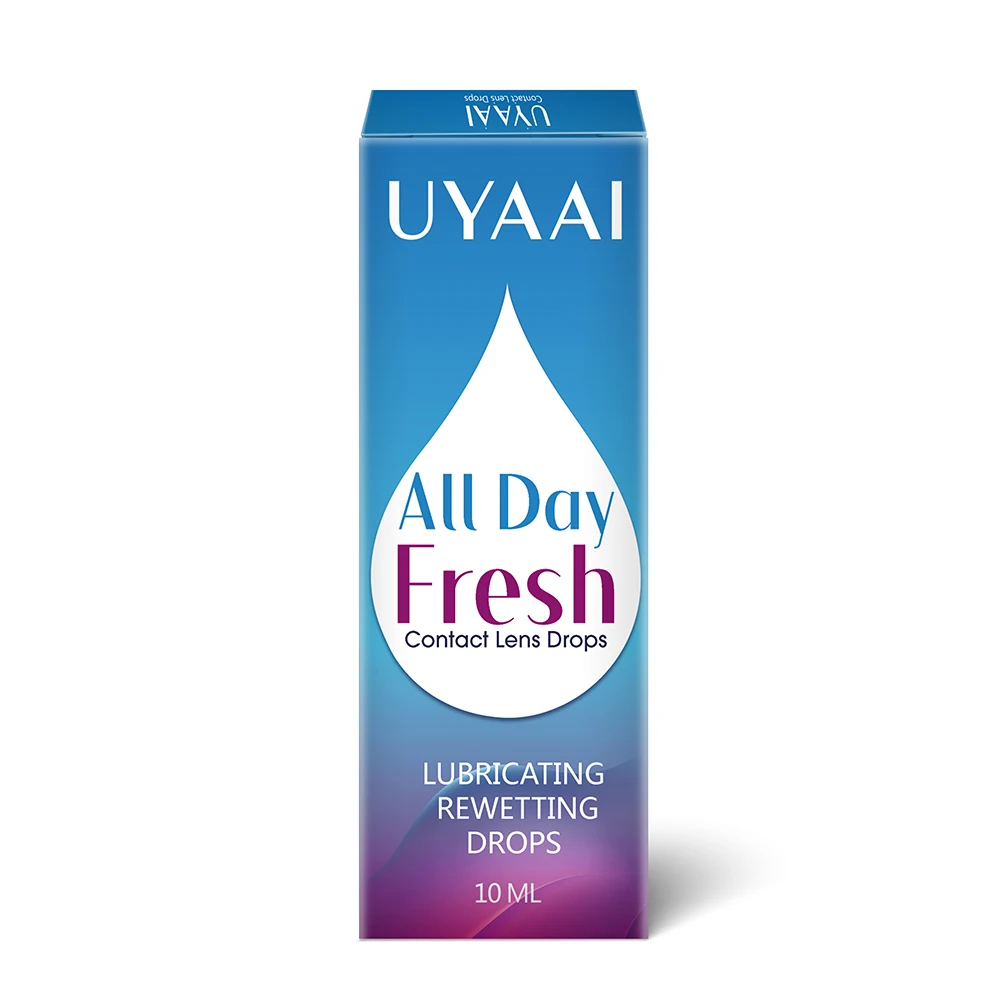 UYAAI 10ml Contact Lens Eye Drops Eyes Comfortable Solution Liquid Nursing For Eyes