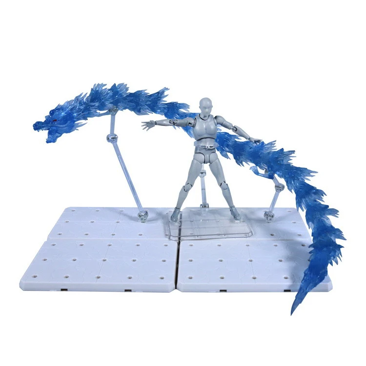 

Nineteen Segment Dragon Effect Stands Decoration Fight Dragaon With Bases For Model General Scale Scenes DIY Toy Assembly De