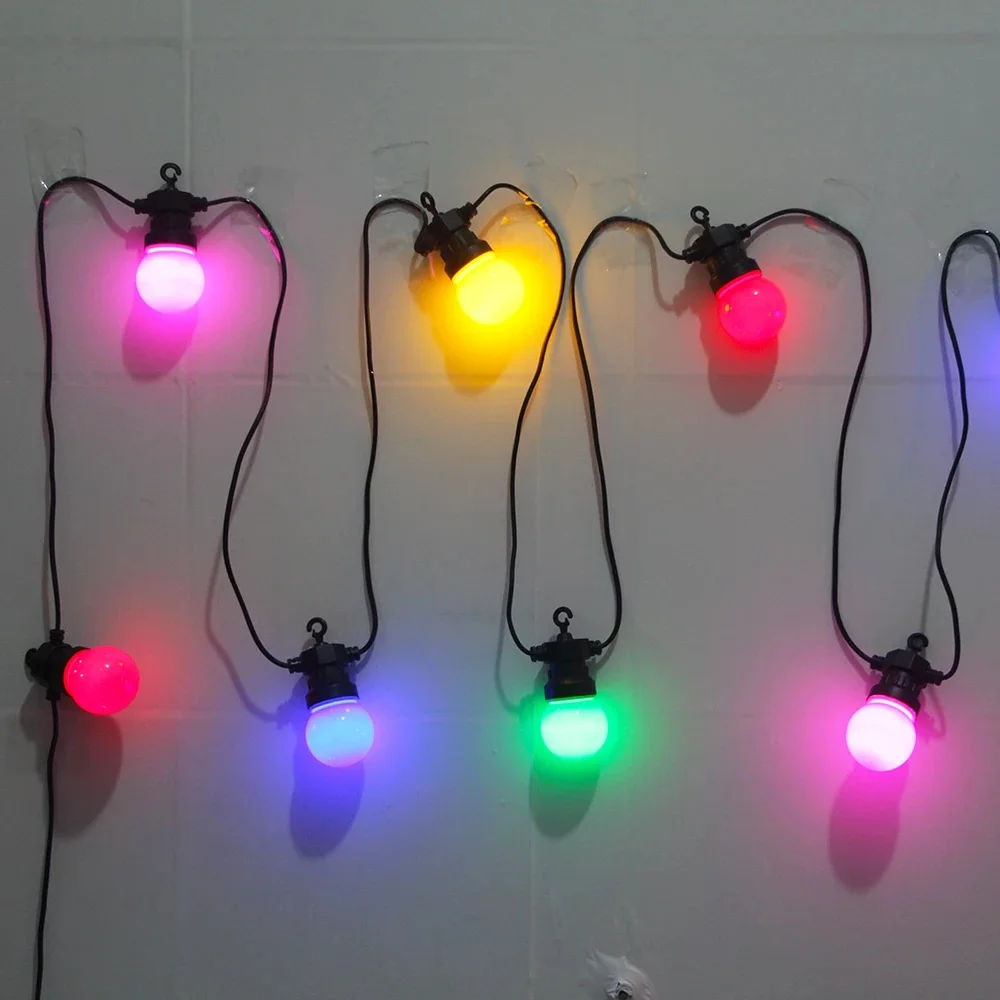8M/13M/24M Led Globe Ball String Light Straat Kerst Fairy Led Festoen buiten Voor Tuin Achtertuin Party Patio Decor - afbeelding 2