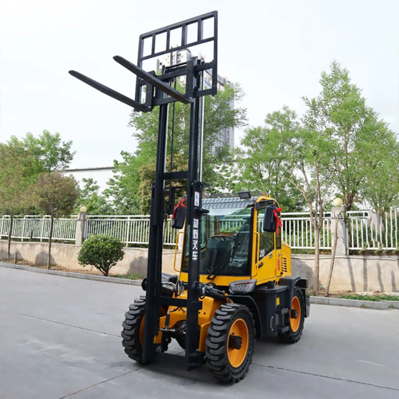 Customized 2t Off-Road Forklift | 4WD Diesel 2000kg Lift | For Farm Construction | Fast Shipping