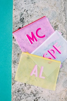 Bruidsmeisjes Bruiloft Custom Vrijgezellennaam School Elke Dag Gepersonaliseerd Schaduwmonogram Pooltas Bruid Geschenken Bruiloft Pooltassen