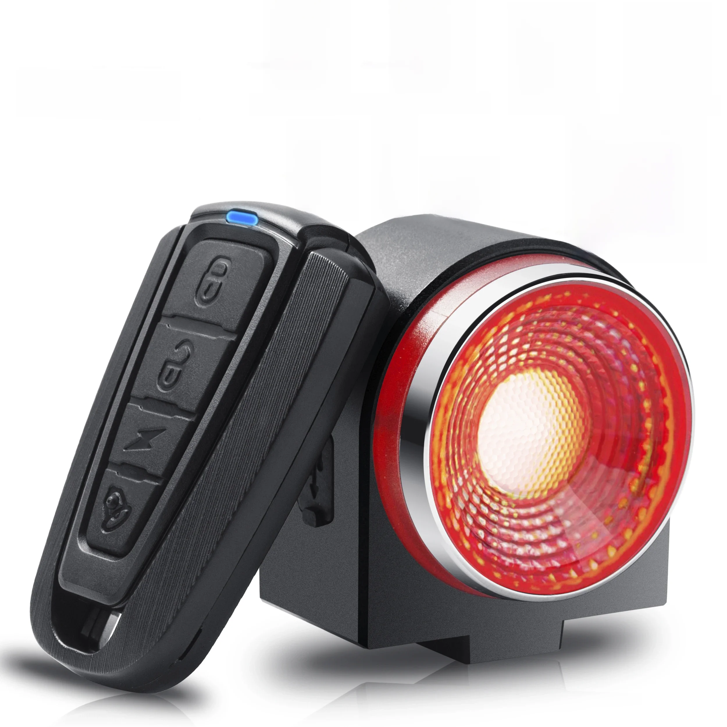 AliExpress ANTUSI Bicycle Rear Lamp Braking Light Burglary Alarm Remote Call Wireless Control USB Charge LED Lantern