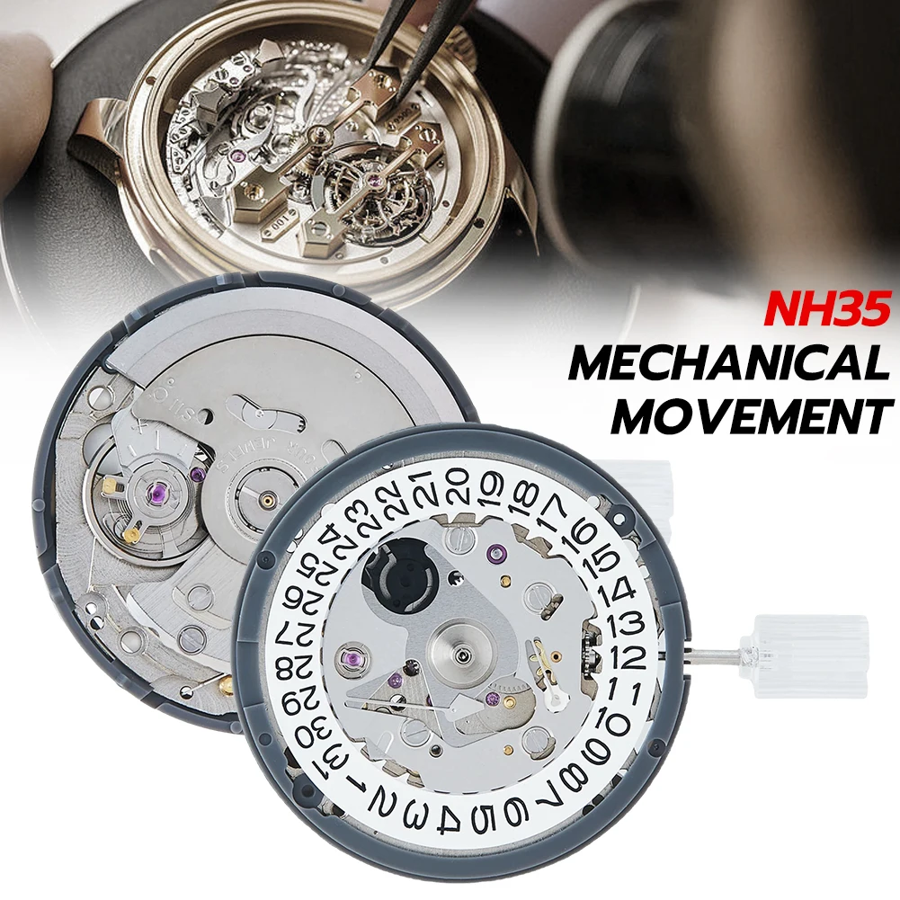 NH35 Movement Replacement for Watch High Accuracy Mechanical Movement Automatic Movement Watch Repair