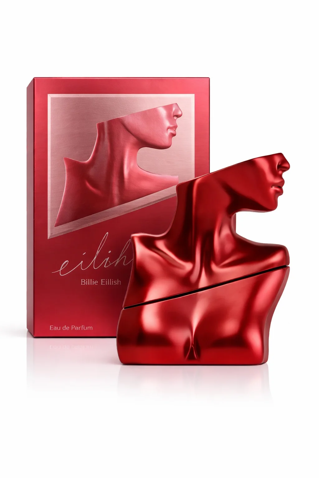 

Billie Eilish Inspired Red Bust Perfume, Mysterious Woody EDP for Women, Unique Art Fragrance