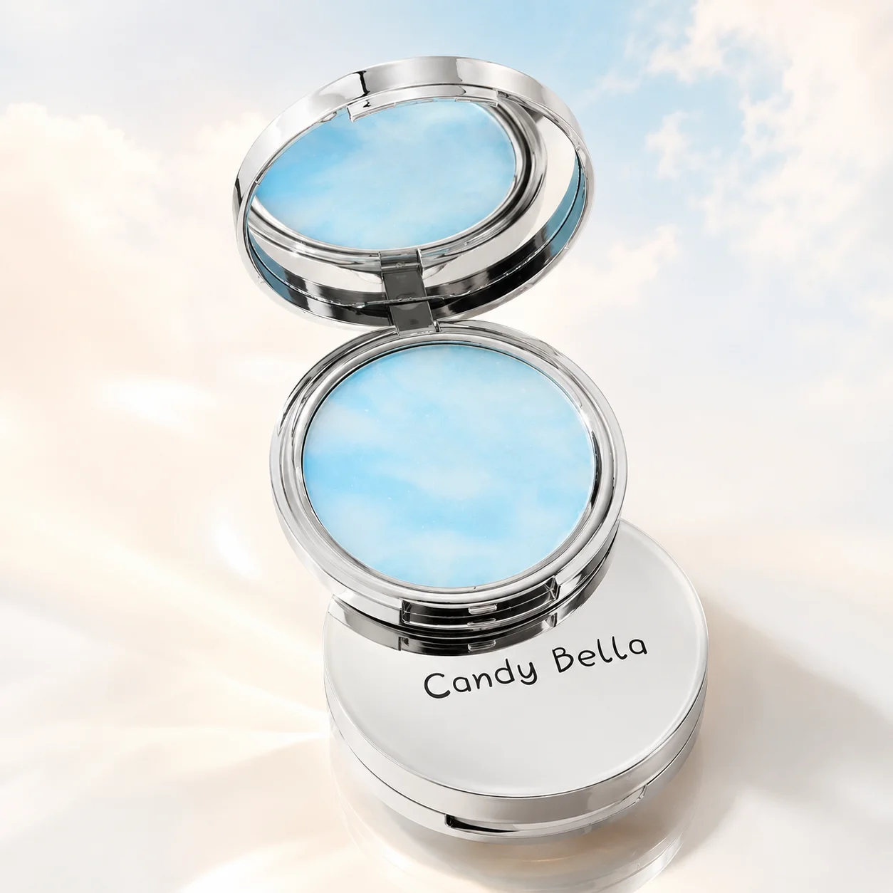 CandyBella Powderless Pressed Powder Gel Translucent Color Correcting Face Palette Moisturizing Shading Tint Velvet Finish Smoot