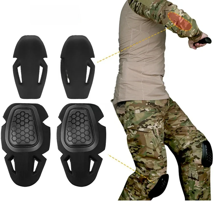 AliExpress G2 G3 G4 Tactical Combat Uniform Knee Pads Elbow Pads Set Airflex Impact Combat Knee Pads for Cycling Skating Skiing