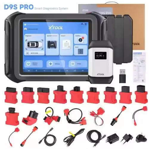 Newest For XTOOL D9S Pro WiFi Connection Car ECU Programming 42+ Services Tofpology Map Active Test FCA Auto Auth CAN FD