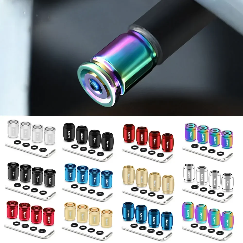 Bouchons de Valve de pneu antivol, couvercles de tige de Valve de Style Sport, bouchons Anti-poussière pour roues, pneus décoratifs en alliage de Zinc, accessoires automobiles