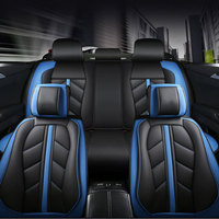 All Season Quited PU Leather Car Seat Cover Full Surrounded Seat Protector Waterproof Universal Fit Sedan Suv Pick-up Truck Seat