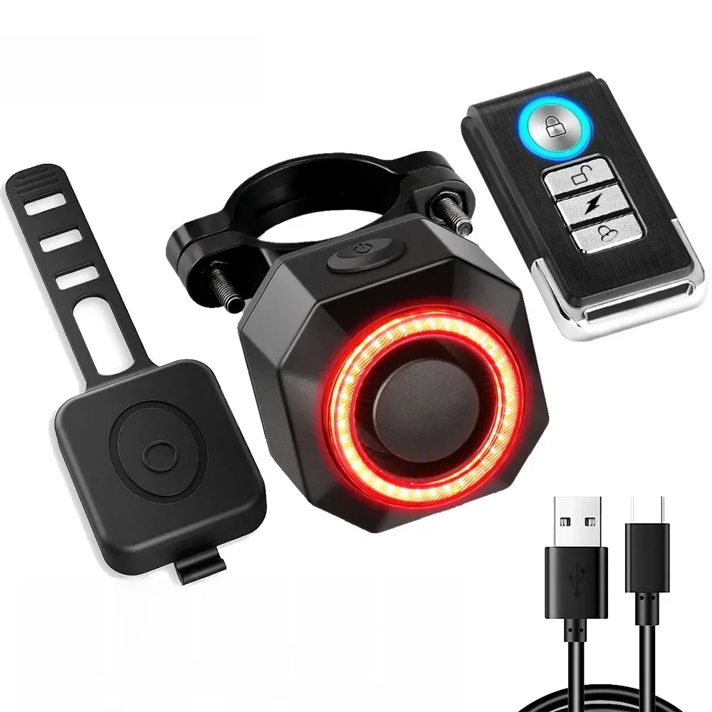 AliExpress WSDCAM Bicycle Alarm Waterproof USB Charging Burglar Taillight Remote Control Motorcycle Alarm