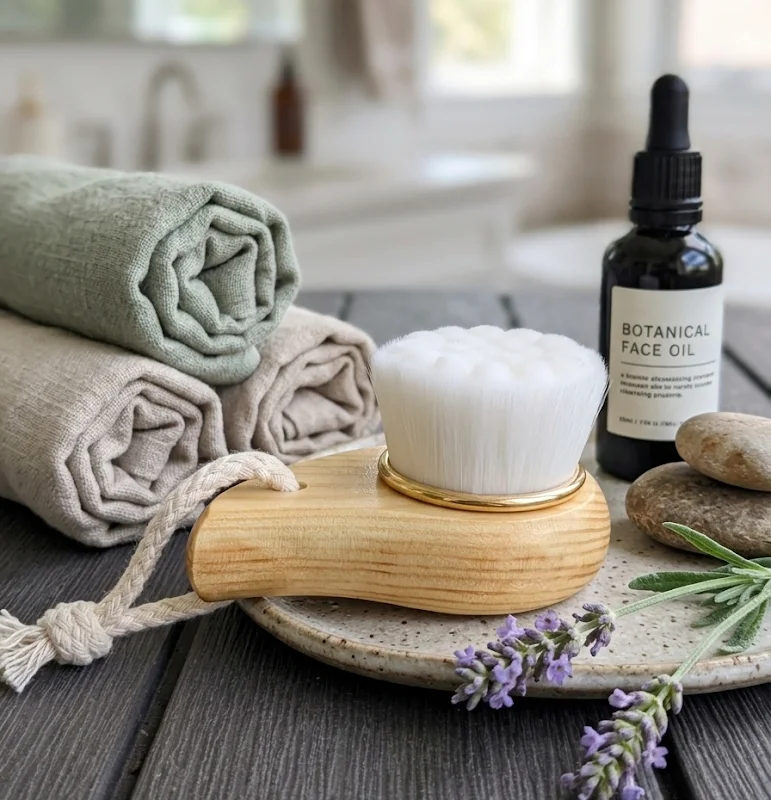 6Pcs Natural Bamboo Bath Body  - Bamboo Hair Brush recension och pris