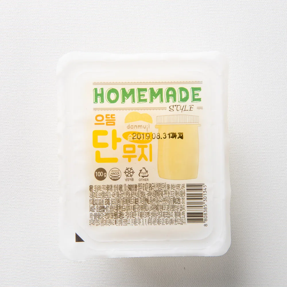 으뜸 핸드메이드 슬라이스 단무지100g x 8팩