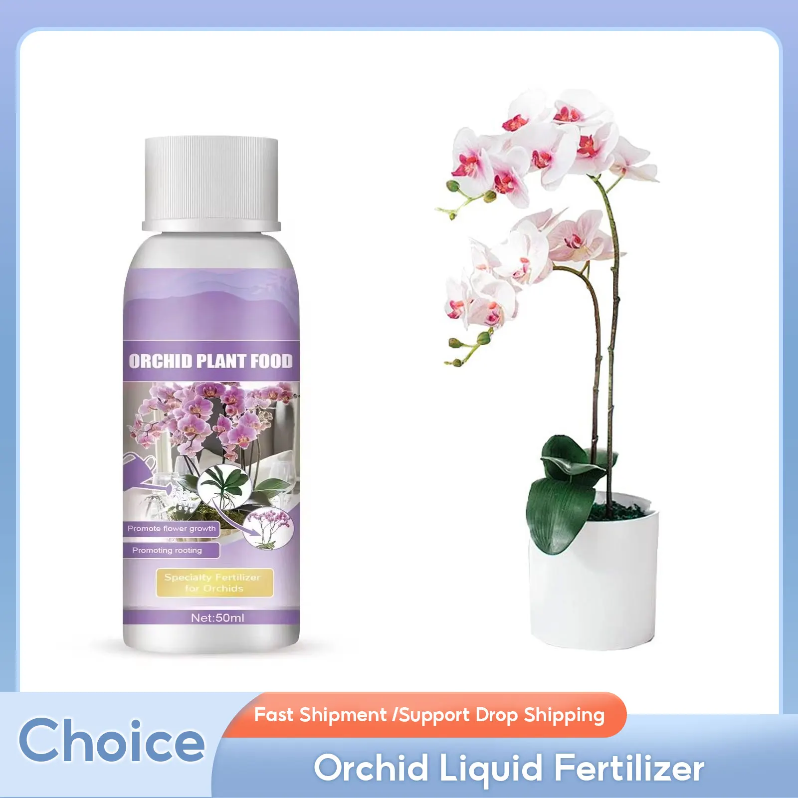 Orchid Liquid Fertilizer Potted Plant Nutrition Supplement Orchids Flower Fertilizer Promote Flowering Orchid Growth Nutrient