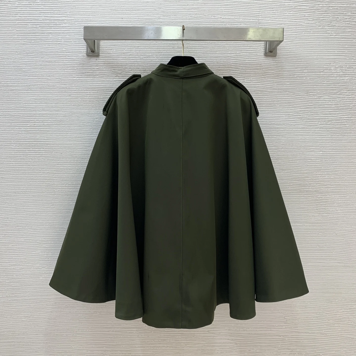 2025 가을 겨울 클래식 체크 안감 더블 브레스티드 펜스 디자인, 루즈하고 패셔너블한 숄 케이프 재킷! 21