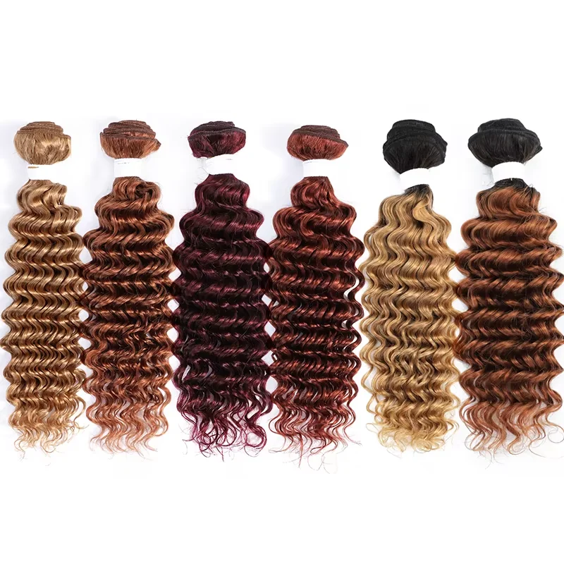 

Пучки человеческих волос с глубокими волнами 99J Коричневые пучки человеческих волос 8-26 дюймов Бразильские пучки волос Remy Пропозиции 1/3/4 шт.