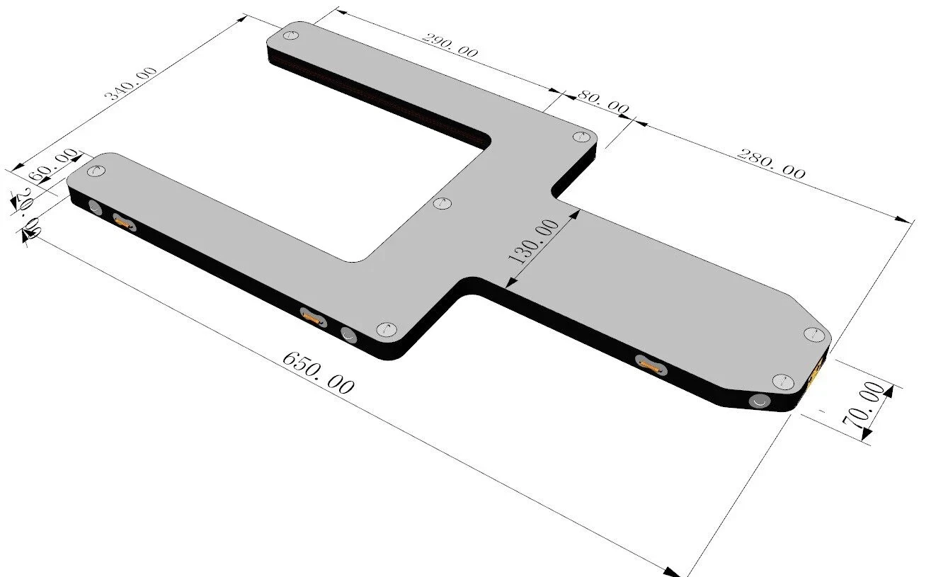 6.5 メートル大型ポータブルインフレータブル U ポンツーンドックプラットフォームステーション U ポンツーンジェットスキーヨットボート駐車場