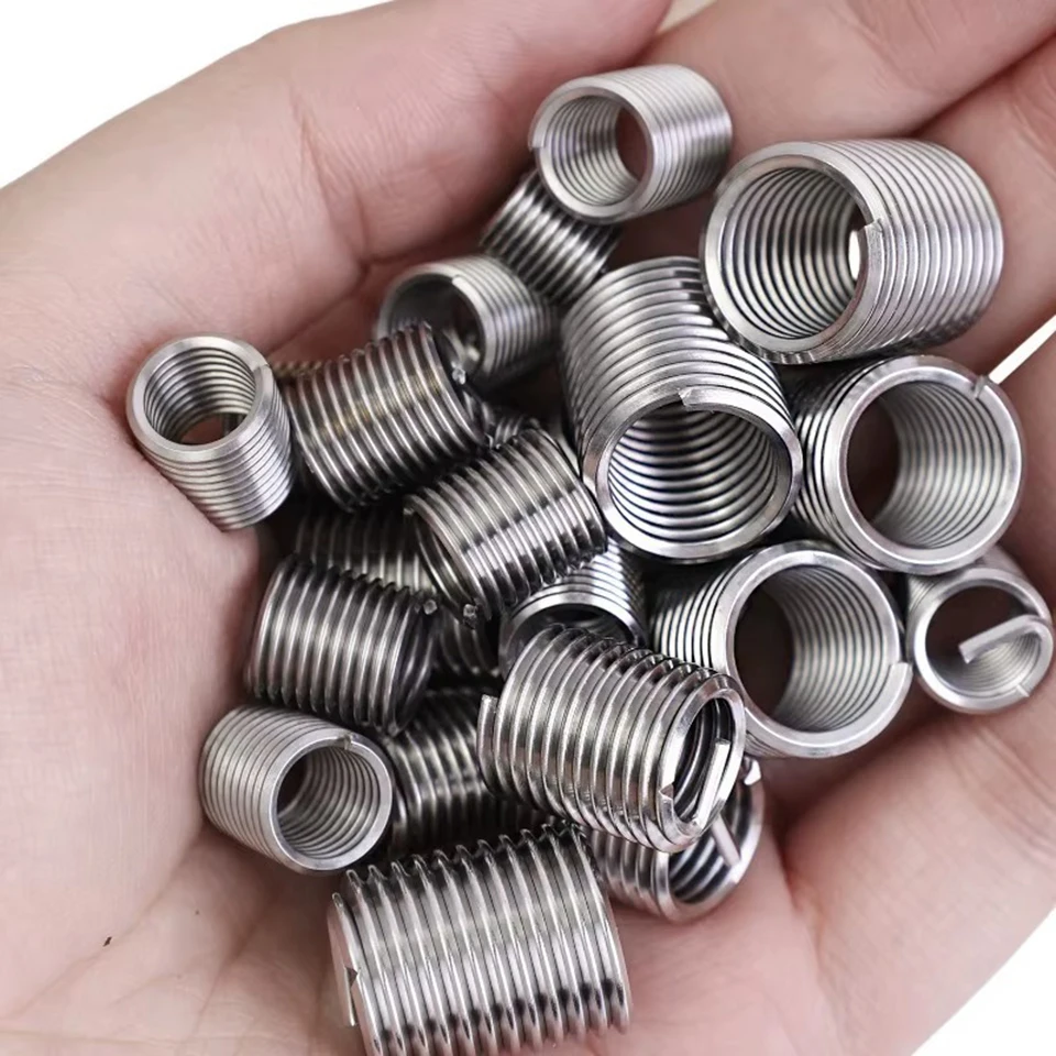 35pcs 304 Stainless Steel Thread Repair Kit M3-M12 Helicoil Wire Thread Inserts Set for Stripped Screw Hole Repair Hardware