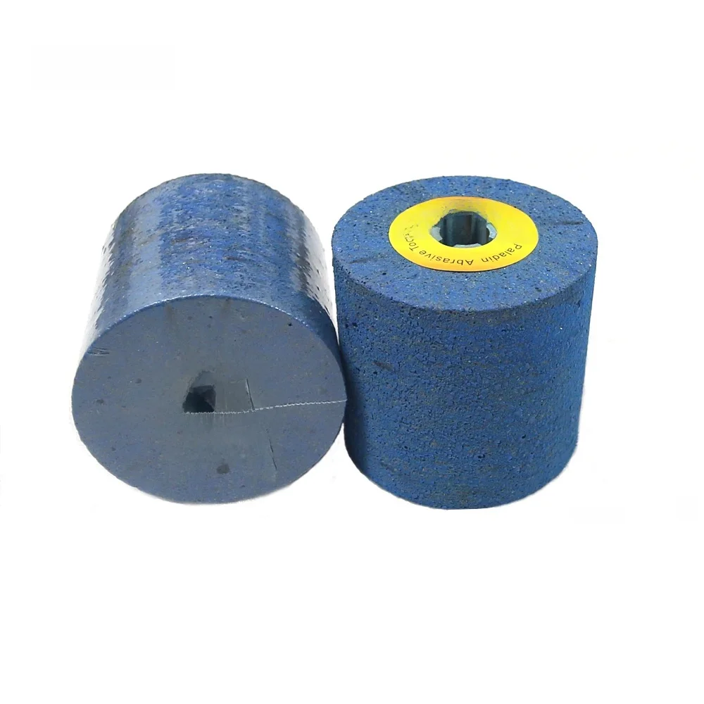 100 * 100 * 19 mm Gumowa tarcza polerska do ciągnięcia drutu śnieżnego P180 Koło do polerowania bębna — zdjęcie 2
