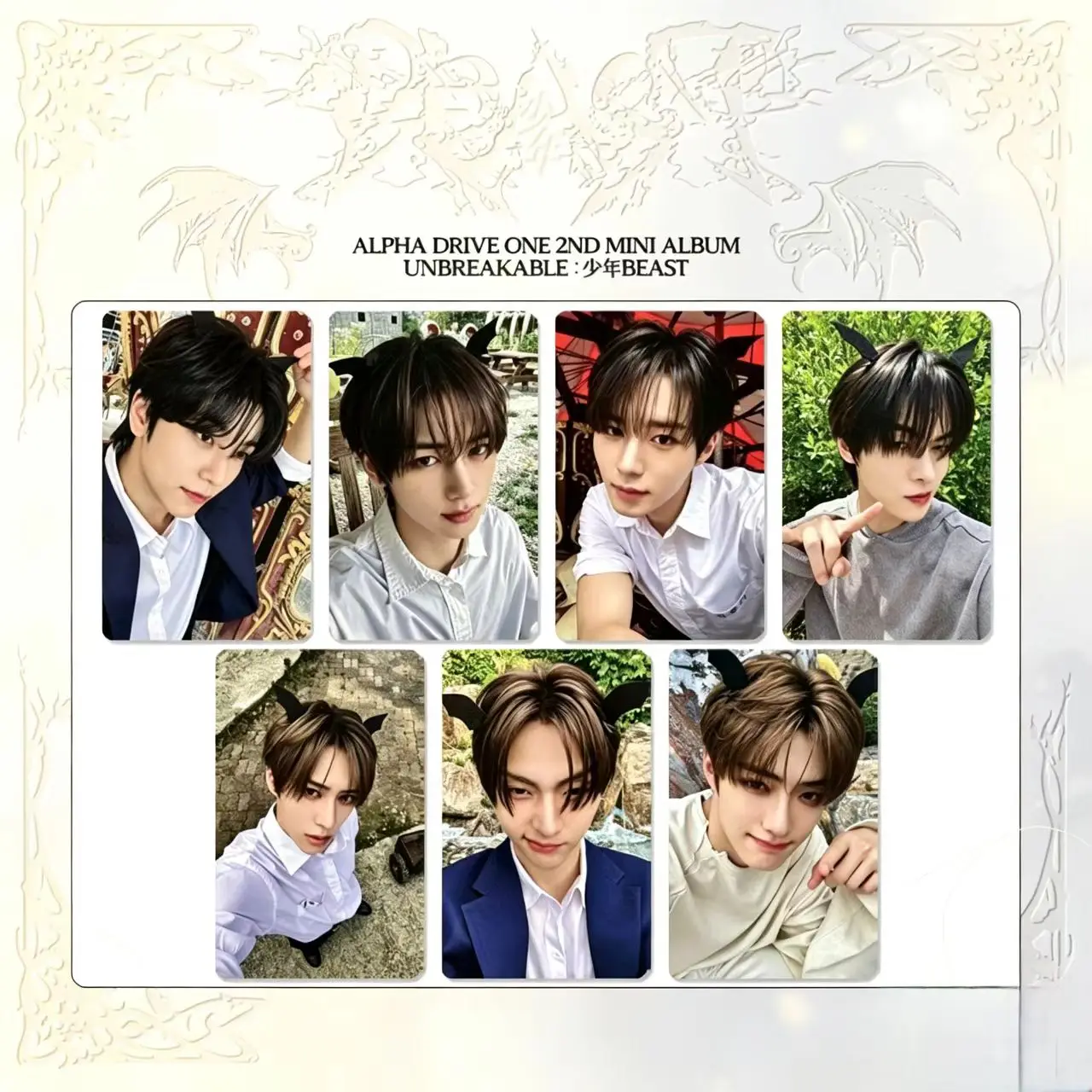 7Pcs/Set Idol ALD1 Mini Album Unbreakable: Teenage BEAST LOMO Card LEO JUNSEO ARNO GEONWOO SANGWON XINLONG  SANGHYEON Fan Gift ﻿