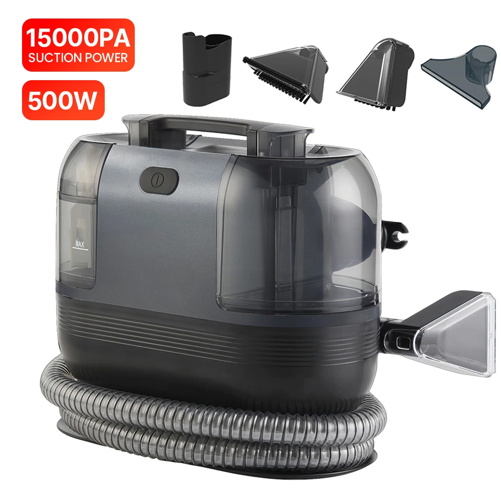 Draagbare Tapijtreiniger Machine 750W 15KPA Multifunctionele Handheld Mijt Remover Sofa Tapijt Natte Cleaner voor Sofa Autostoel