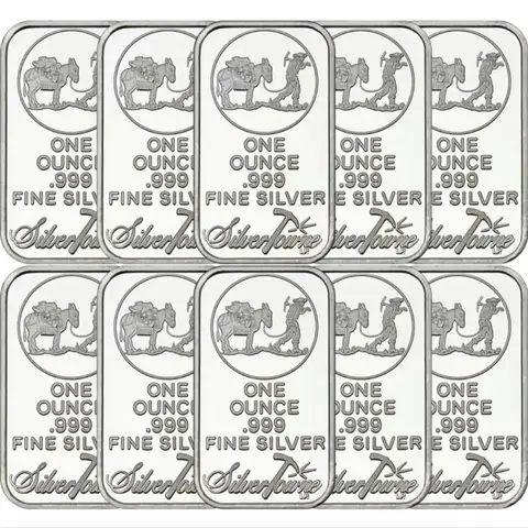 1~20개 1온스 실버 바 999 가치 고급 실버 주괴 바 미국 연합 금속 동전 수집품