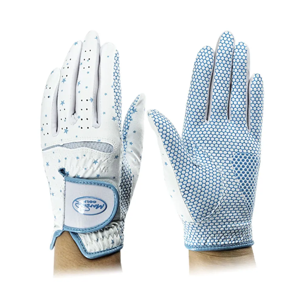 Women's two-handed synthetic leather golf gloves