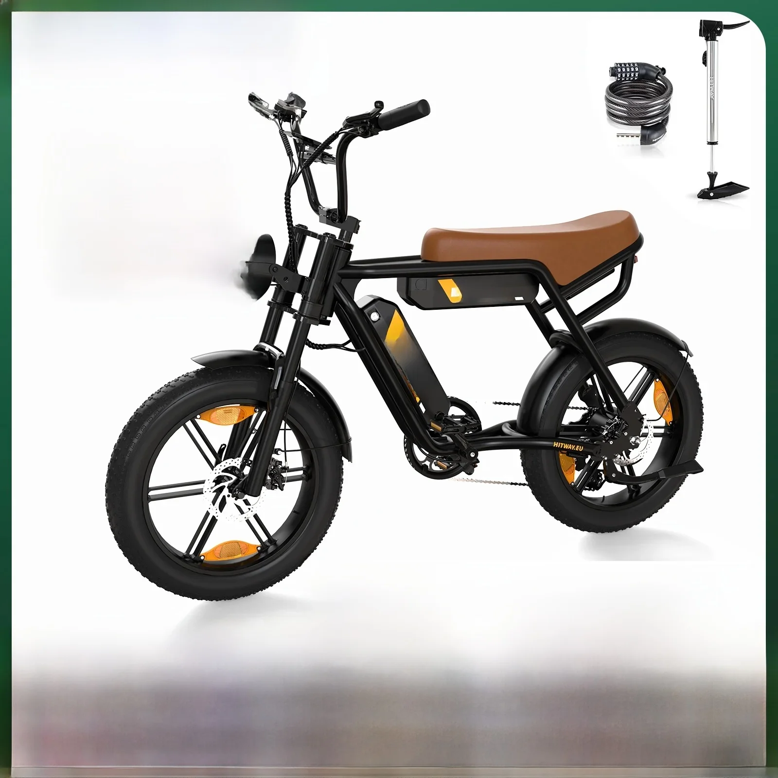 AliExpress HITWAY Electric Bicycle, 20 * 4.0 inch Off-Road EBIKE for Adults with 250W Motor and 2 * 48V13Ah Battery7 Speed Snow Bike