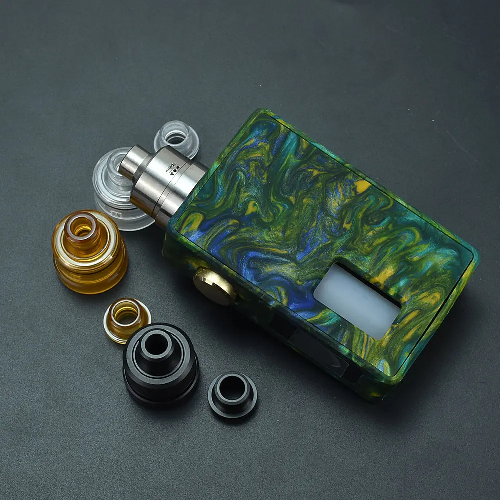 Imagem -04 - Material de Resina para Vape Mod Caixa Mecânica Vbs Iron Mod Squonk Mod 22 mm 316 ss Tank ss 18650 20700 6.5ml Nisshoku Rda