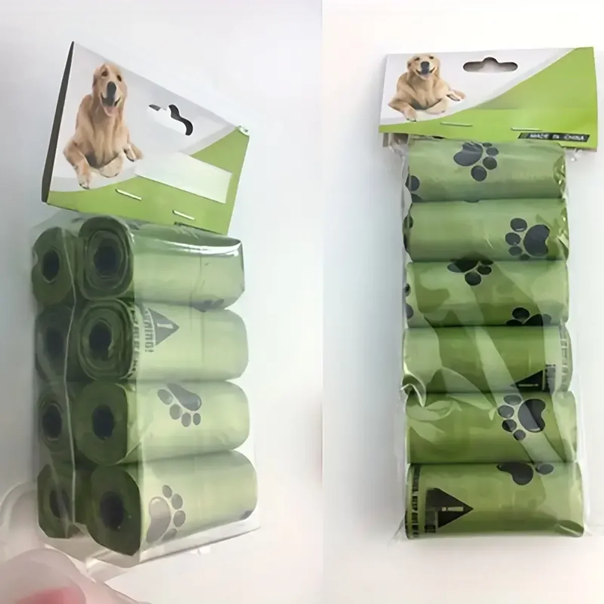 Sacs à excréments pour chiens, sacs à excréments respectueux de l'environnement, sacs à déchets anti-fuite pour animaux de compagnie, fournitures d'extérieur biodégradables