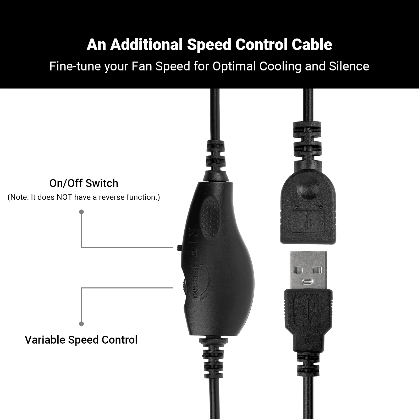 Охлаждающий вентилятор с питанием от USB — идеально подходит для охлаждения усилителя V3 MONO, V3 и BT20A PRO