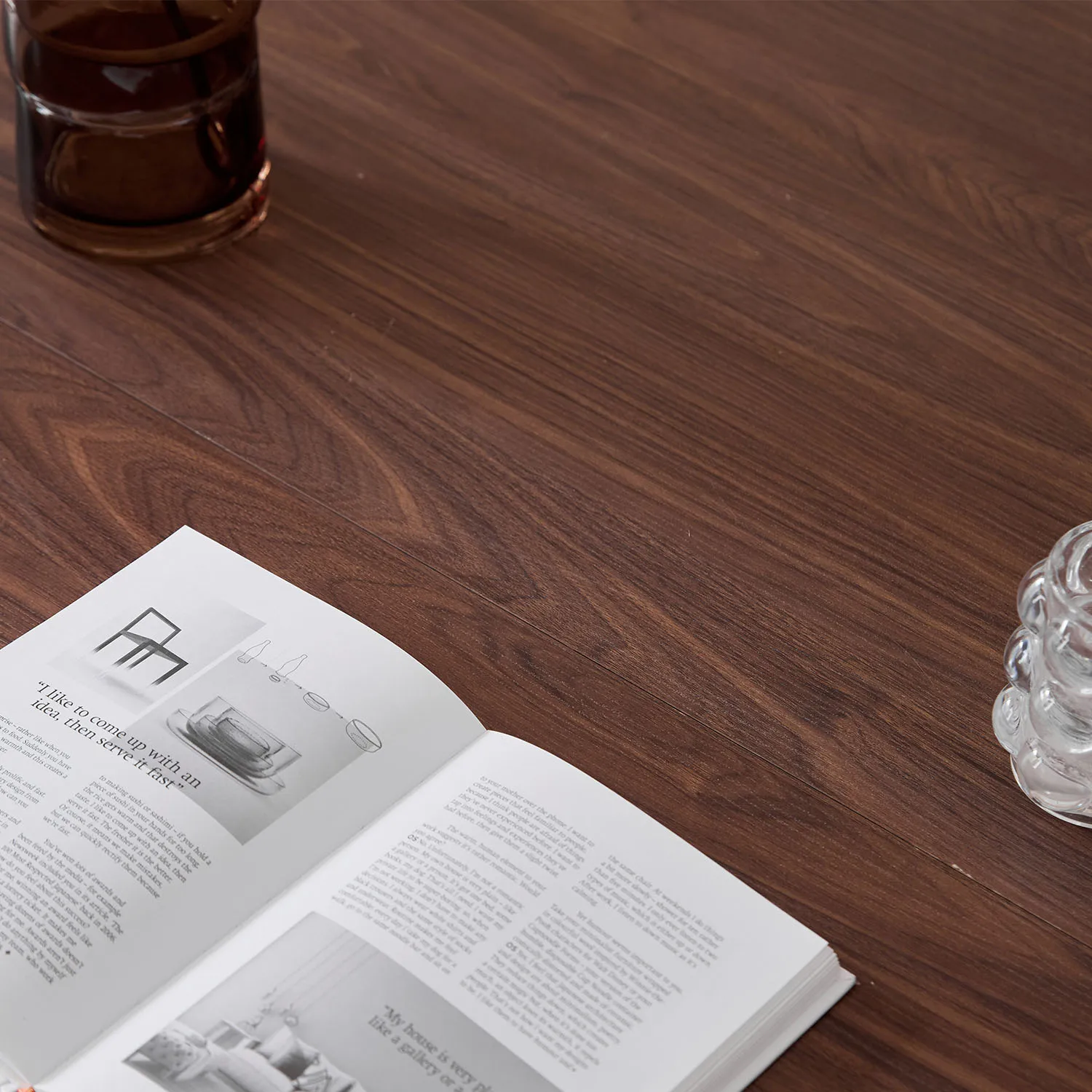 EGOONM Runder Esstisch Nordischer Tisch für 4–6 Personen, runder Esszimmertisch mit Holzsockel, Küchen-Esstisch Φ120 cm – Detail 5