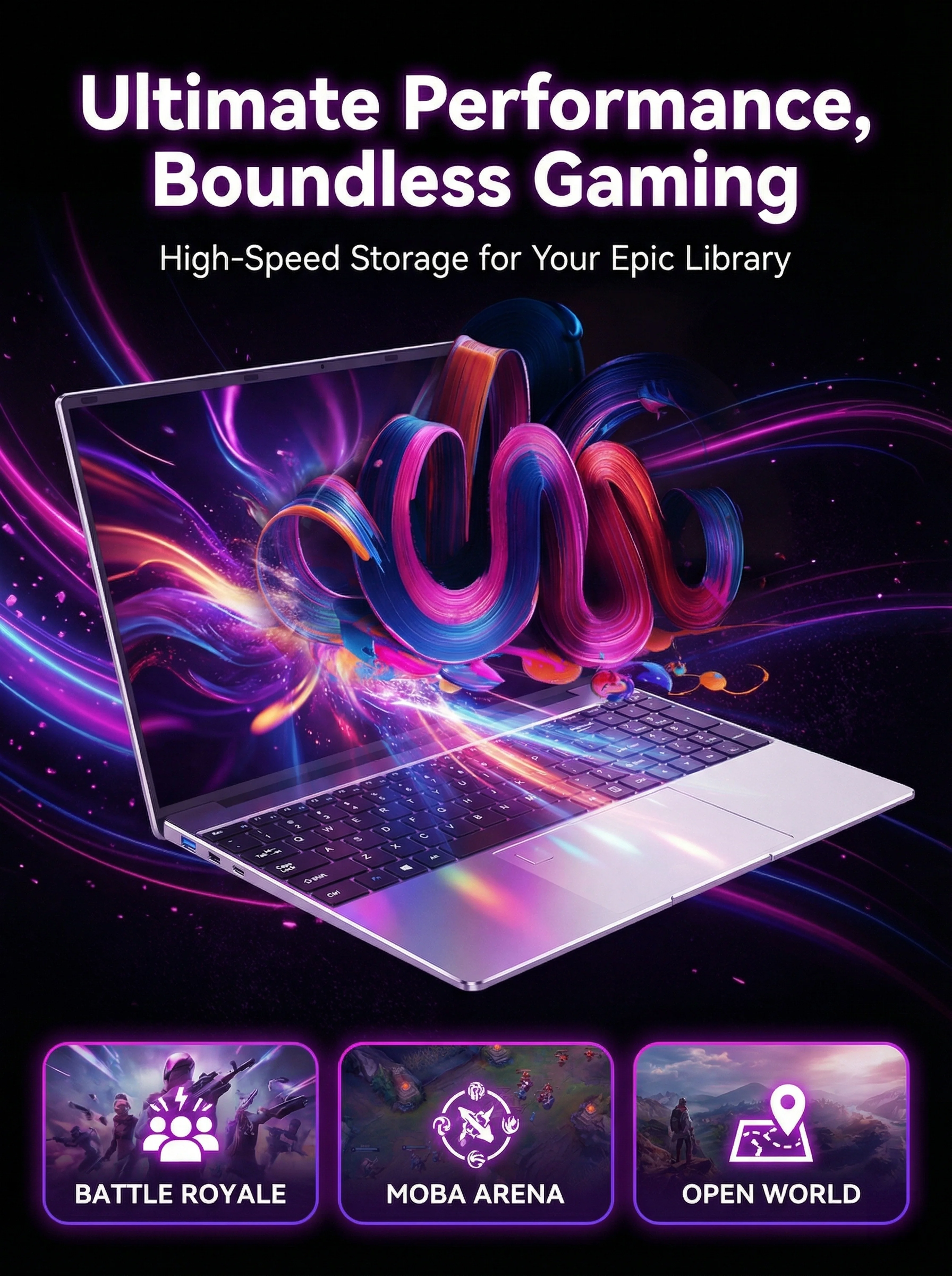 New computer portable LENO 15,6 inches, Processor Intel Core i9-9900, 32 GB RAM, 2 TB SSD, screen FHD 1920*1080, PC game ultra fine, Windows 11 Pro, computer desk portable for players