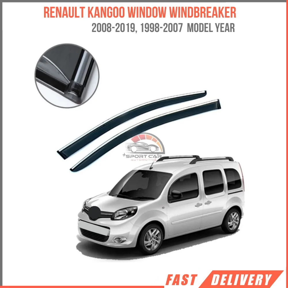 

FOR RENAULT KANGO 2008-2019, 1998-2007 glass windbreaker Sport Style 4 piece car rain protection Sport Style accessory