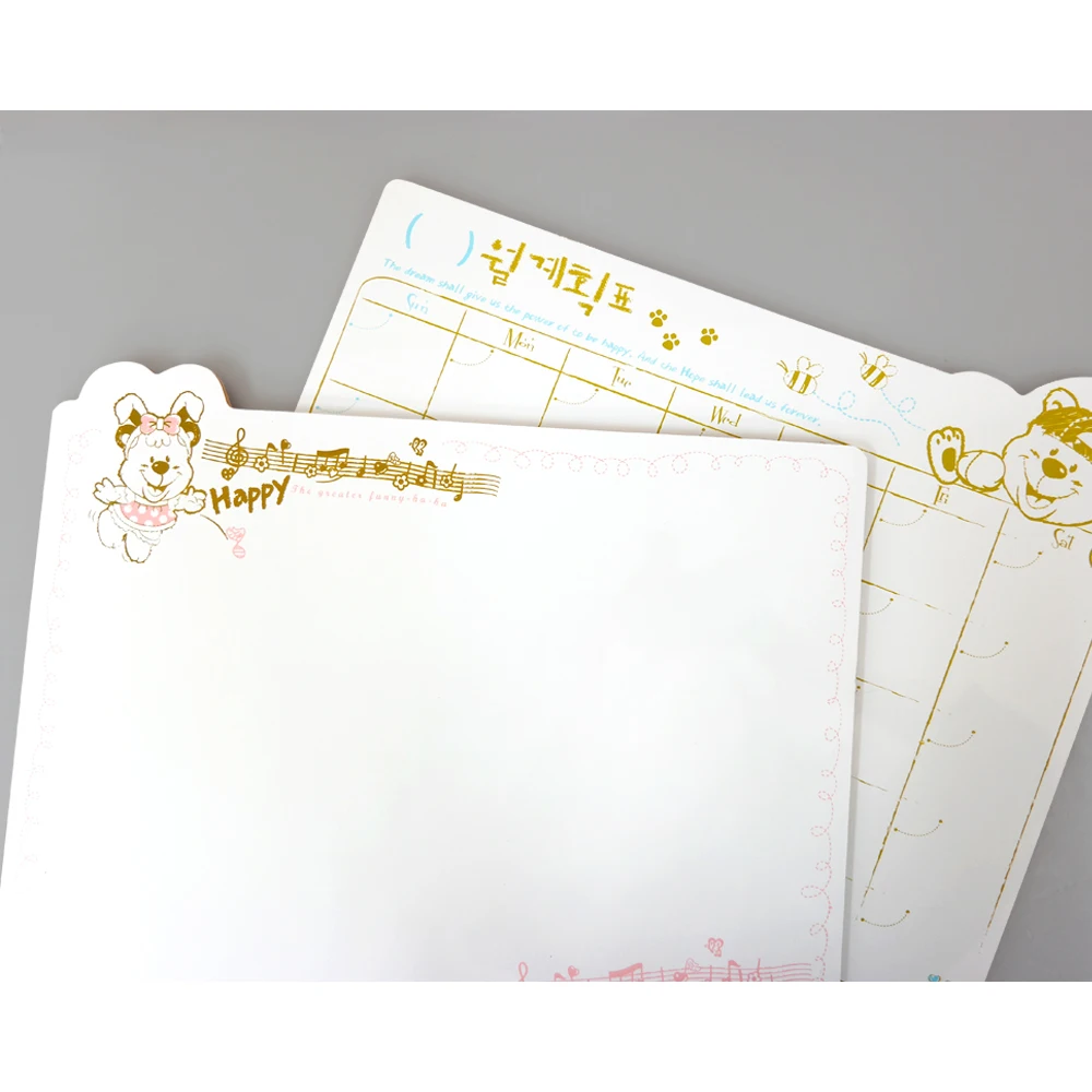 ไวท์บอร์ดบันทึกรายเดือนตารางปฏิทินกระดานดำมินิกระดานเขียนกระดานไวท์บอร์ดบ้านโรงเรียน