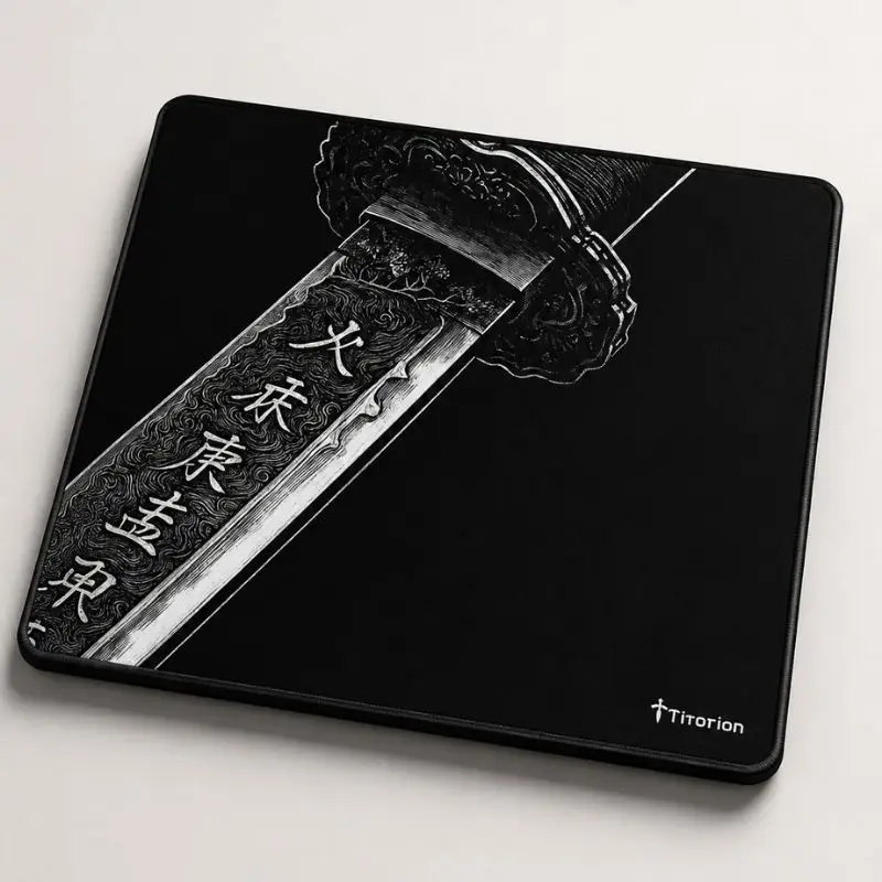 Mouse Pad Gamer APEX Control Profissional 49x42 Deskpad Branco Preto Hexágono Ergonômico Titorion