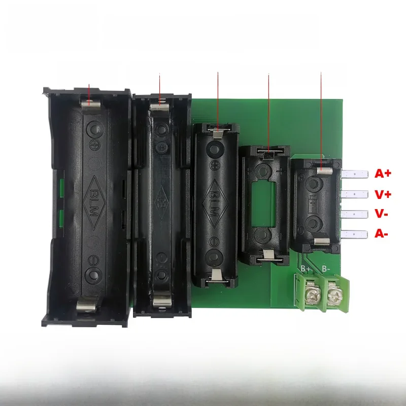 Boîtier de rangement de test pour DL24P, support de boîtier de batterie ABS, borne à 4 fils et 2 fils, 18650, 26650, 14505, 14340, 1425