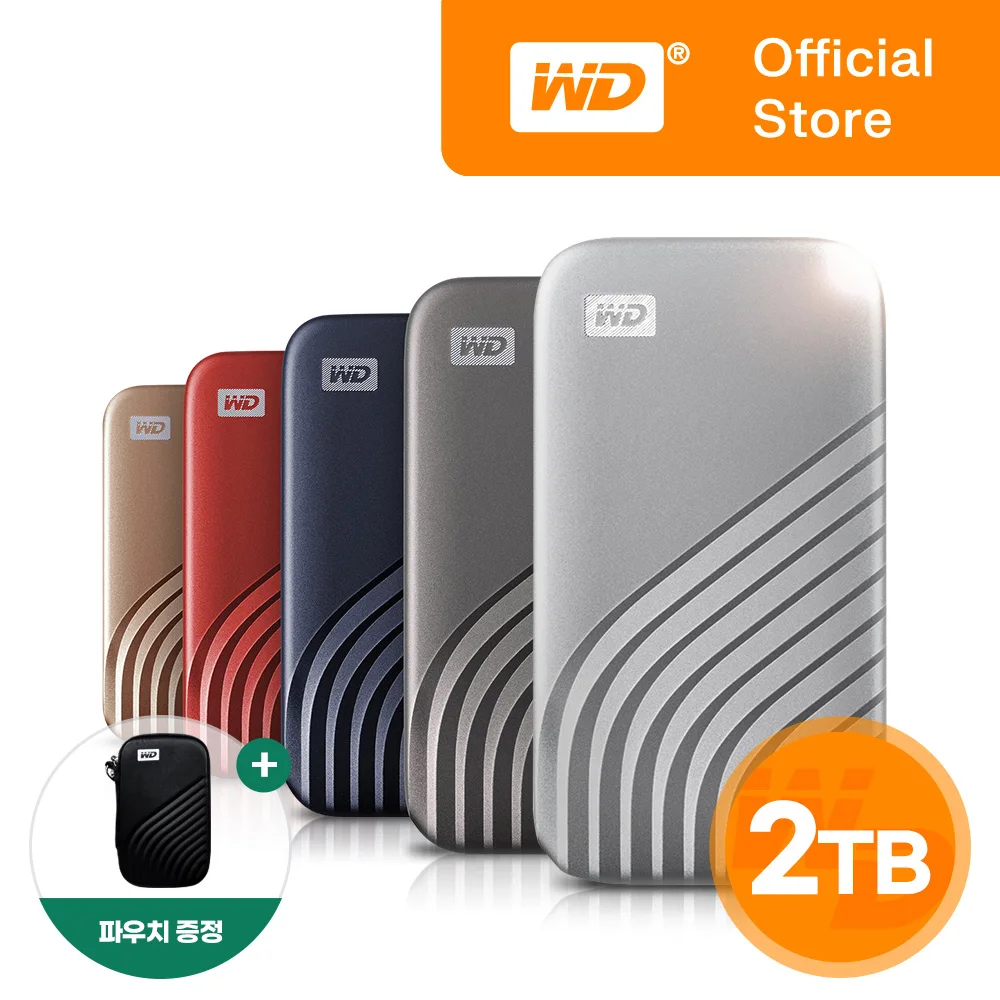 [WD Korea General version] WD NEW MY PASSPORT SSD external 2TB domestic genuine AS 5 years