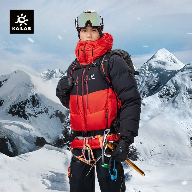 

KAILAS 6000GT Unisex Down Jacket 850FP Warm Lightweight Windproof Convenient Storage For High Altitude Mountaineering KG2113103