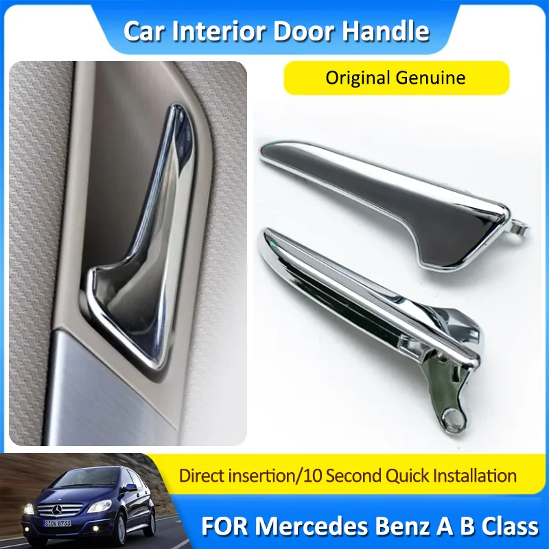 

Left Right Side for Mercedes Benz A B Class W169 W245 1697600308 1697600408 Car Inner Interior Door Handles Chrome Accessories