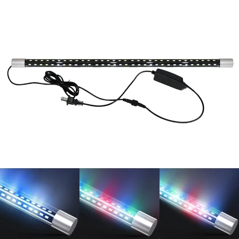 Aquarium Licht LED Groothoek Waterdichte Aquarium Lamp Dompelpompen Hoge Helderheid RGB Aquarium Decor Licht Plant Groeien 27-57cm - afbeelding 2