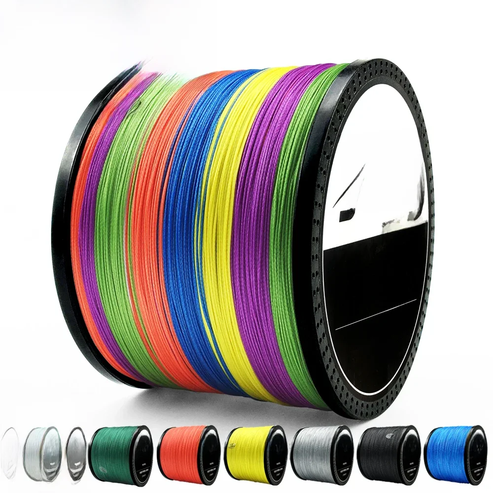JOF 300M 500M 1000M 8 nici 4 nici 18-88LB PE pleciony drut wędkarski Multifilament Super mocna żyłka wędkarska japonia Multicolor — zdjęcie 2