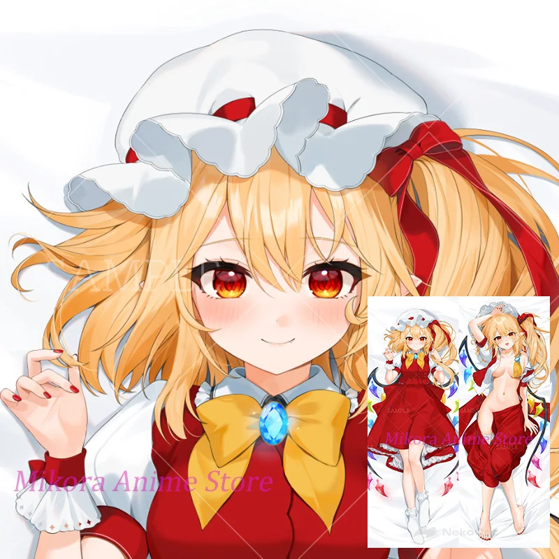 Dakimakura Flandre Scarlet Touhou Anime Body Pillow Cover Double Sided Print Life Size Pillowcase Gift