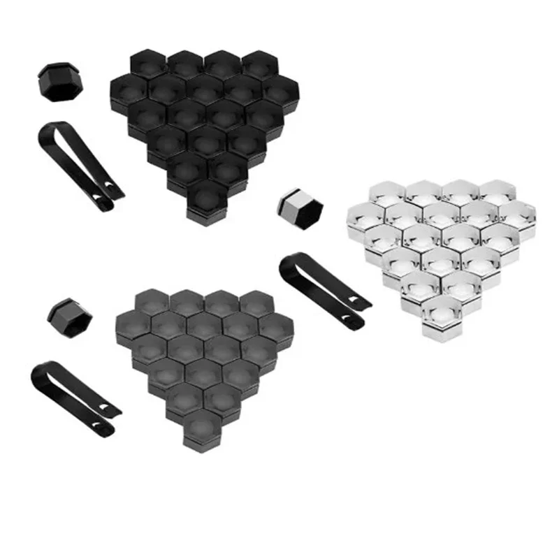 22/21/19mm 20 pièces bouchons d'écrou de roue de voiture couvercles de Protection bouchons antirouille couvercle de vis de moyeu automatique boulon d'écrou de pneu de voiture décoration extérieure