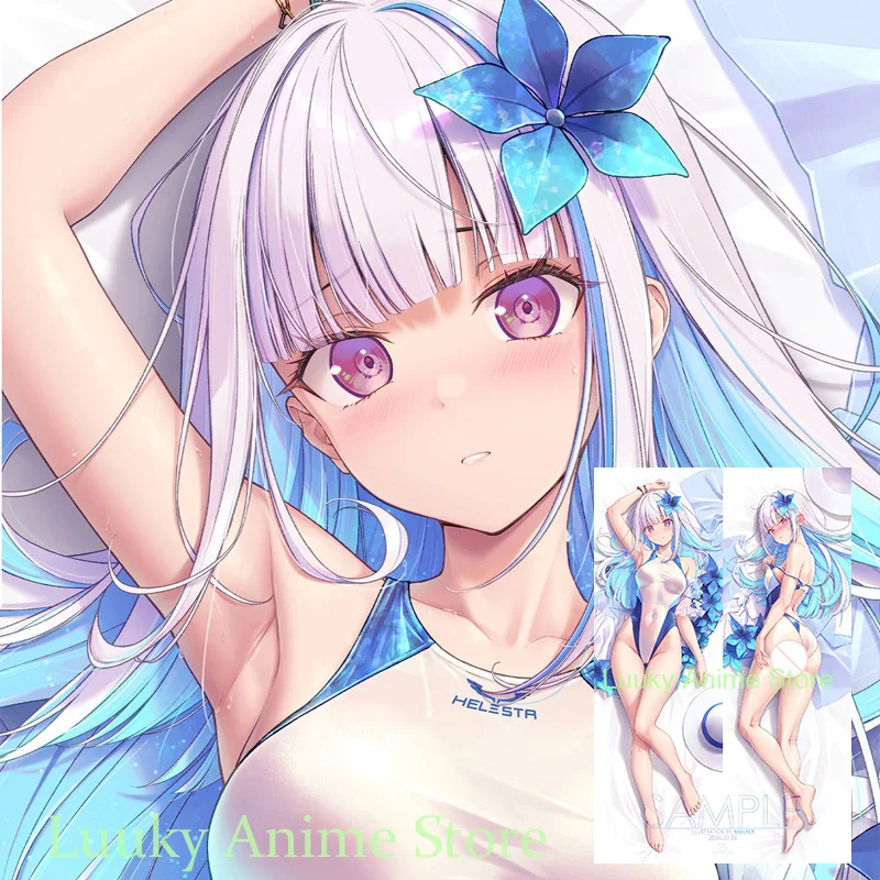 

Dakimakura lize helesta Vtuber Anime Double Sided Print Life size Body Pillow Cover Pillowcase