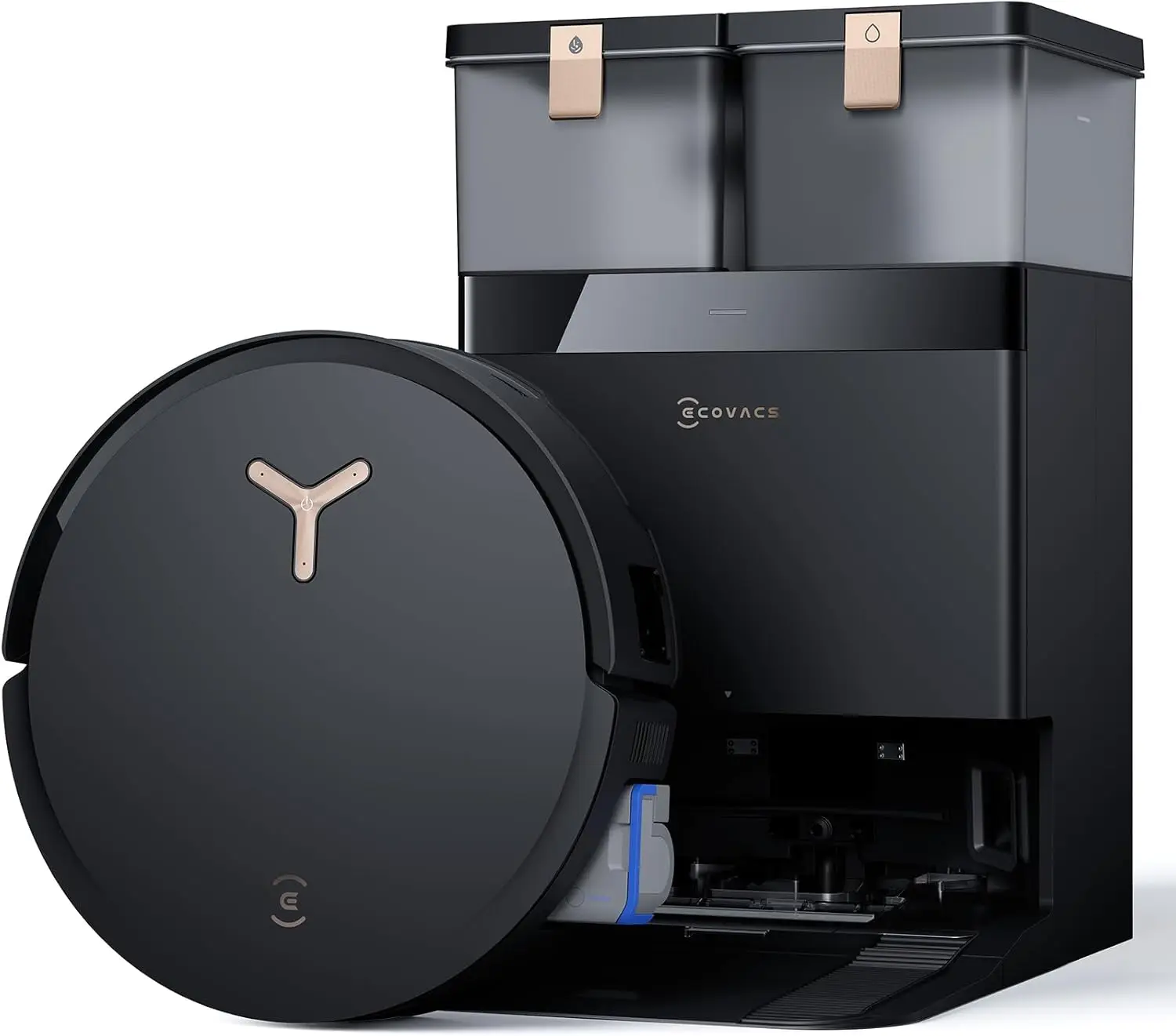 BEST SUPPLIER ECOVACS DEEBOT T50 PRO Omni Robot Vacuum and Mop, ультратонкий, 3,19 дюйма, всасывание 15 000 Па, ZeroTangle 2.0, TruEdge Edg